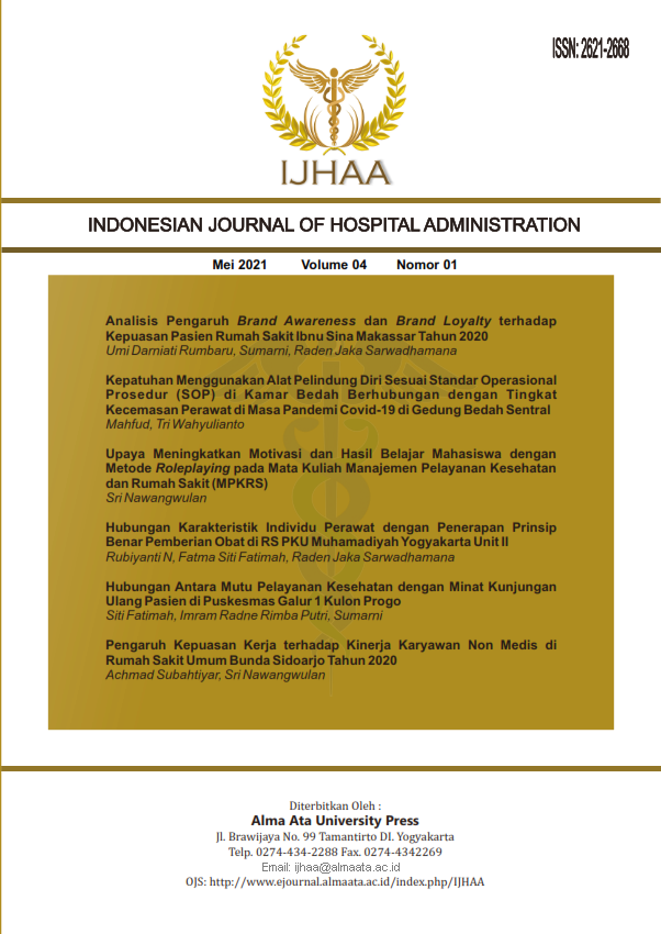 Indonesian Journal of Hospital Administration (IJHAA)